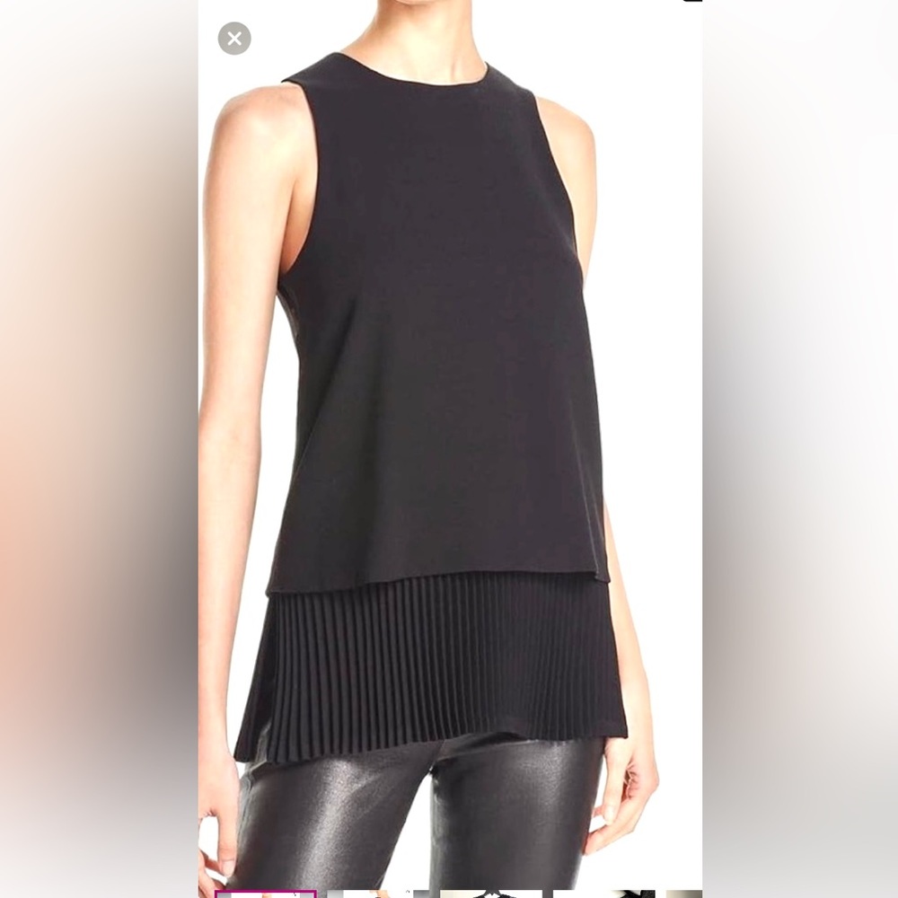 THEORY Top sleeveless black size P (XS)
Model: Anastaza Winslow Crepe